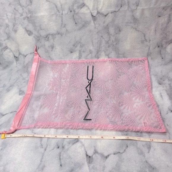 Mac Cosmetics Gift Set,Red Collector Empty Box and Pink Sheer Mesh Pouch,2pc-NEW - Picture 8 of 11